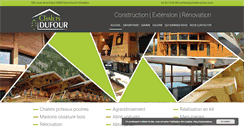 Desktop Screenshot of chalets-dufour.com
