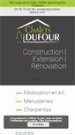 Mobile Screenshot of chalets-dufour.com
